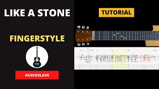 LIKE A STONE AUDIOSLAVE COVER "Fabio Lima" VIOLÃO SOLO FINGERSTYLE TUTORIAL PARTITURA TABLATURA