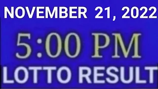 LOTTO RESULT TODAY 2PM NOVEMBER 21 2022