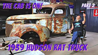 1939 HUDSON RAT ROD BUILD Part 2 - Positioning the cab & new floor structure.