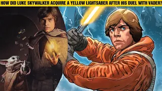 How Did Luke Skywalker Acquire A YELLOW Lightsaber? #shorts