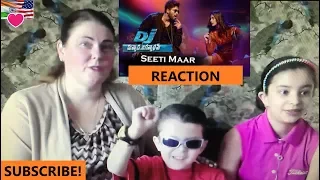 SEETI MAAR REACTION / DJ Video Songs / Allu Arjun / AMERICANS REACTION