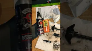 Ar-15 cleaning process (Hoppe’s cleaner and Oil) #cleaning #ar15 #viral #shortsvideo #guns #556