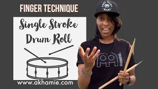 Drum Stick Technique | How to do a Single Stroke Drum Roll | Fast Finger Technique | Meinl Drum Pad