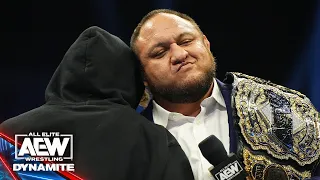 AEW World Champ Samoa Joe, & Hook come face to face after last week's battle! | 1/24/24 AEW Dynamite