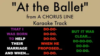 "At the Ballet" from A Chorus Line - Karaoke Track with Lyrics on Screen