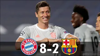 Bayern vs Barcelona 8−2 −  All Goals & Extended Highlights −2020