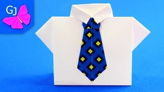 Shirt and tie origami :: DIY ENVELOPE