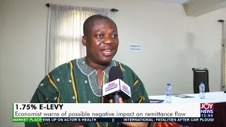 1.75% E-Levy: Economist warns of possible negative impact on remittance flow  (22-11-21)