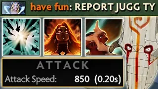 Reported: 5 HITS per SECOND [Crazy Attack Speed] Battle Trance + Fiery Soul | Dota 2 Ability Draft