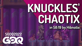 Knuckles' Chaotix by Hibnotix in 58:19 - Summer Games Done Quick 2022
