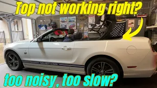 Mustang Convertible Pump Fluid check and refill (bleeding)