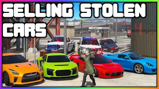 GTA 5 Roleplay - Selling Stolen Cars (COPS CAME) | RedlineRP
