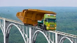 Dangerous Idiots Fastest Truck Machines Operator Skill, Big Heavy Equipment Excavator Fails Working