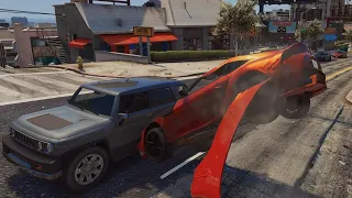 GTA 5 Car Crashes Compilation #19 (With Roof And Door Deformation)