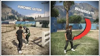 How to do the punching GLITCH and get WEAPONS in Ring Fight In GTA 5 ONLINE