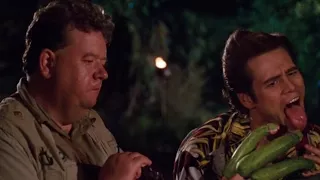 Jim Carrey mencoba "Guano",  di film Ace Ventura - When Nature Calls subtitle indonesia