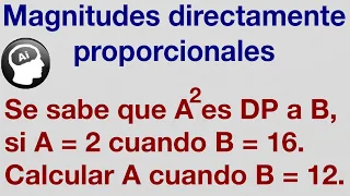 ¿Puedes resolver el siguiente problema de  magnitudes directamente proporcionales?