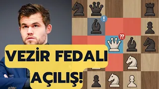 CARLSEN VEZİR FEDALI AÇILIŞ HAZIRLIĞI OYNADI ve ANLAMAK İMKANSIZ!