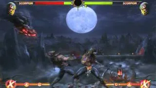 Scorpion 65% Midscreen Combo *Mortal Kombat 9 Demo for PS3*