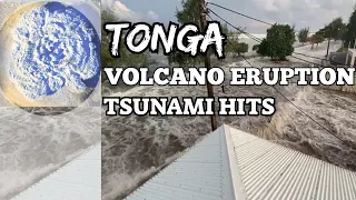 Watch This: TONGA Volcano Eruption TSUNAMI Hits