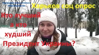 Харьков Кто лучший худший Президент Украины соц опрос 2019 Иван Проценко