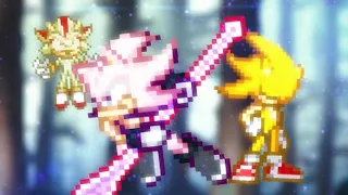 Sonic & Shadow Vs Sonic Black | Sprite Animation