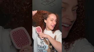 FINALLY TRYING THE MOST VIRAL HAIR BRUSH ON TIKTOK!! #curlyhair