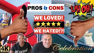PROS & CONS Carnival CELEBRATION Review 🌟