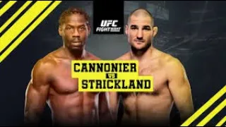 Sean Strickland vs Jared Cannonier || Highlights