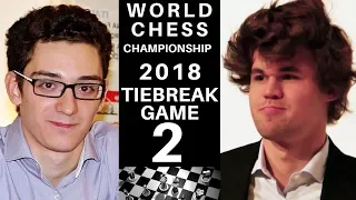 World Chess Championship 2018 - Tiebreak Rapid Game 2 Secrets : Fabiano Caruana vs Magnus Carlsen