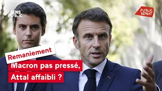 Remaniement : Macron pas pressé, Attal affaibli ?