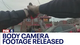 NYPD releases body camera footage of police shooting of murder suspect