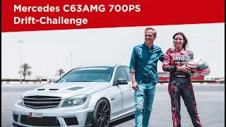 GRIP Making-of | Drift-Challenge Mercedes C63AMG mit SLS Motor 700PS in Abu Dhabi