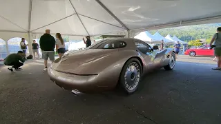 Chrysler Atlantic Concept start and drive @ Lime Rock historic festival 2023