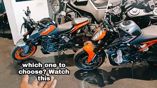 Detailed Comparison of KTM Duke250 vs Duke200 BS7 E20 in 2023.#ad #ktm #duke250