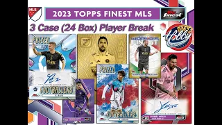 CASE #1 of 3   -   2023 Topps FINEST MLS 3 Case (24 Box) Player Break eBay 03/02/24