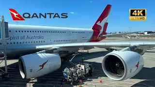 QANTAS A380 QF1 Economy Class - Sydney to London via Singapore, Qantas First Lounges (OCT 2023) (4K)