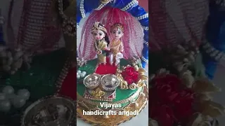 wedding plate decoration/ aarthi plates/vijaya handicrafts angadi/vac/vijayas arts &crafts