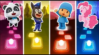 Baby bus 🆚 police officer 🆚 pocoyo 🆚 my little pony ♦ Who is best?