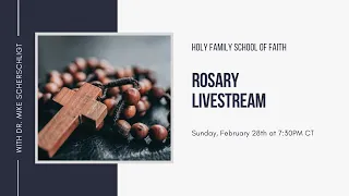 Rosary Livestream - Controlling Our Thoughts and Emotions