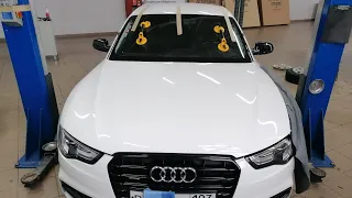 AUDI А-5  S-Line замена лобового стекла .