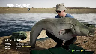 Clip: Fishing sim world .... 117 lb wels catfish..5/16/20