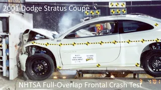 2000-2005 Dodge Stratus Coupe / Chrysler Sebring Coupe NHTSA Full-Overlap Frontal Crash Test