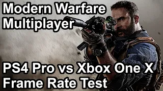 Call of Duty Modern Warfare Multiplayer PS4 Pro vs Xbox One X Frame Rate Comparison