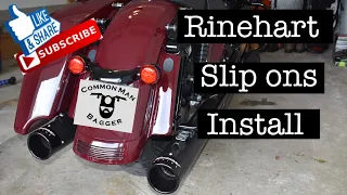 Rinehart Racing Slip-On Muffler 500-0107 Install 2020 Street Glide Special