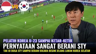 🔴 GEGERKAN KOREA ‼️ Pernyataan Berani SHIN TAE-YONG Jelang Indonesia Vs Korea U23 Di 8 Besar