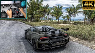 Lamborghini Huracán STO | Forza Horizon 5 | Logitech G29 Gameplay | 4K