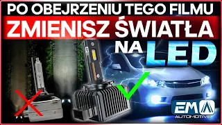 TEN FILM PRZEKONA CIĘ DO ZMIANY ŚWIATEŁ NA LED! Prezentacja żarówek LED serii D-Line | Xenon vs. LED