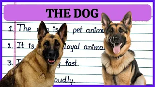 10 Line Essay on 🐕 DOG//Essay on Dog//Writing in English