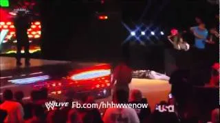 Zack Ryder Gets Pushed Off Ramp By Kane 02/13/2012 WWE RAW